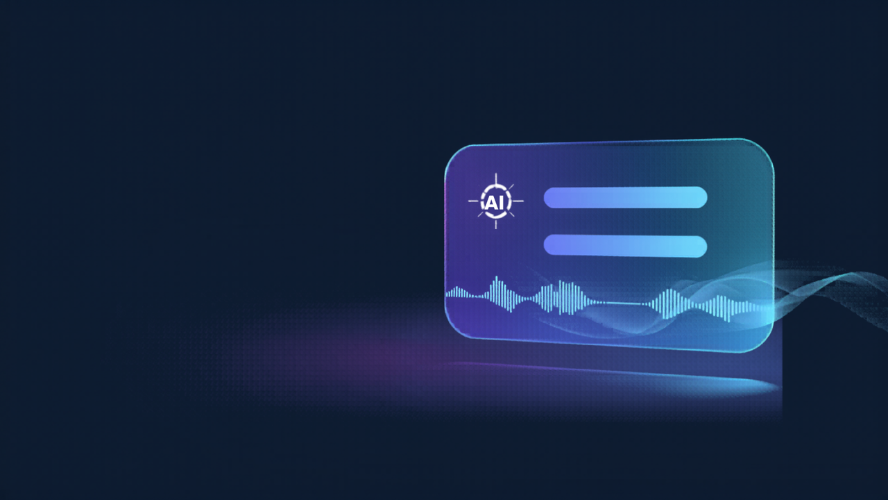 CoPilot Interview's translucent AI answer panel floating over a video call, showing a live transcript, a tailored answer, and an audio soundwave