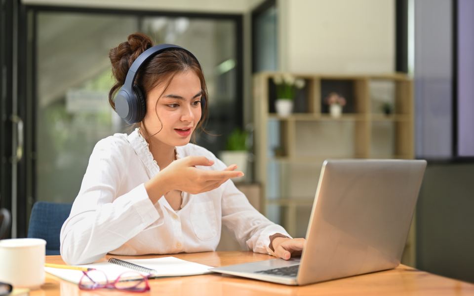 A candidate on a live video interview call using CoPilot Interview