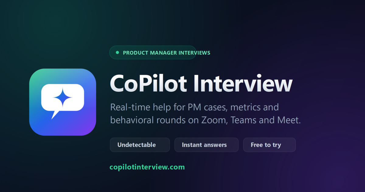 PM Interview Help — AI for Cases & Behavioral (Free)